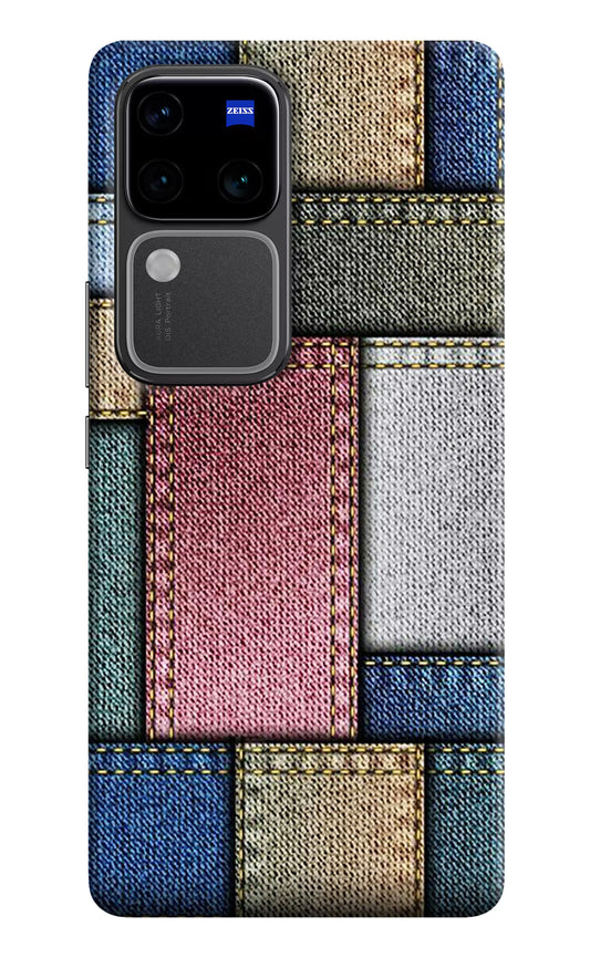 Multicolor Jeans Vivo V30 Pro 5G Hard Case Back Cover by Casekaro