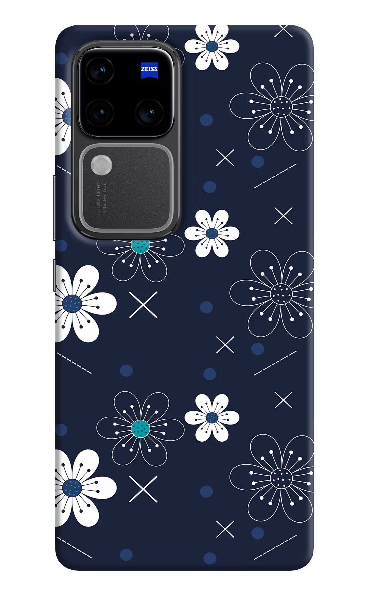 Flowers Vivo V30 Pro 5G Hard Case Back Cover by Casekaro