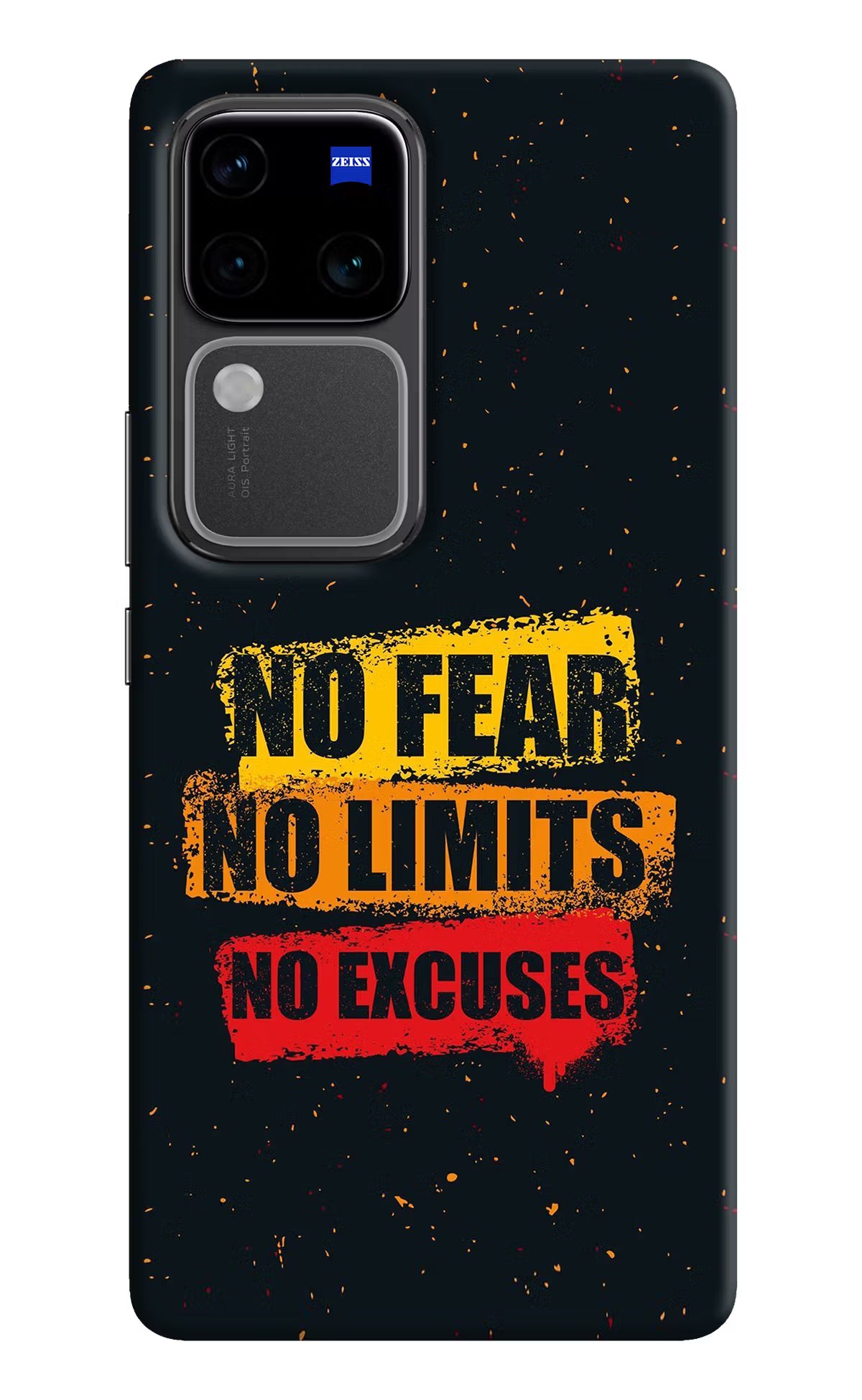 No Fear No Limits No Excuse Vivo V30 Pro 5G Hard Case Back Cover by Casekaro
