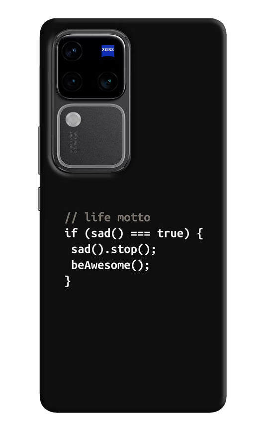 Life Motto Code Vivo V30 Pro 5G Hard Case Back Cover by Casekaro