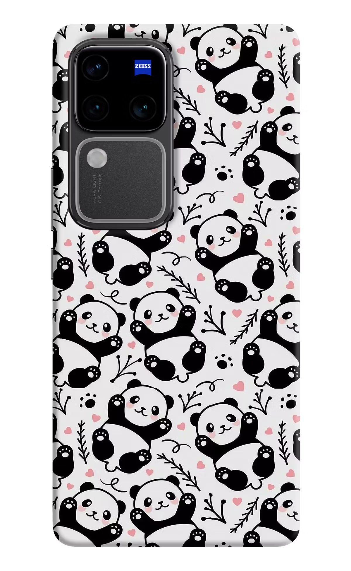 Cute Panda Vivo V30 Pro 5G Hard Case Back Cover by Casekaro