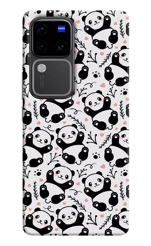 Cute Panda Vivo V30 Pro 5G Hard Case Back Cover by Casekaro