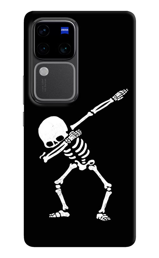 Dabbing Skeleton Art Vivo V30 Pro 5G Hard Case Back Cover by Casekaro