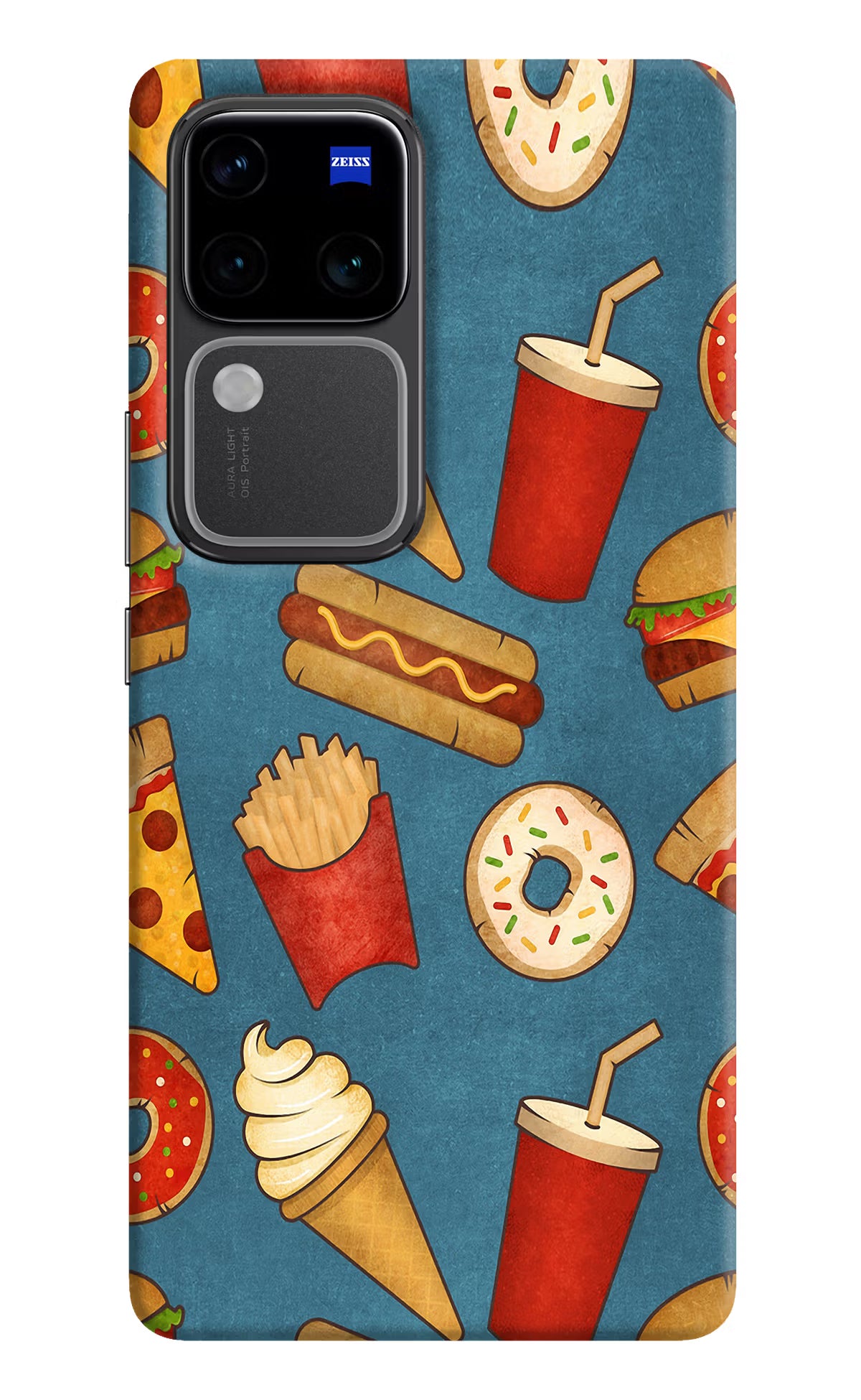Foodie Vivo V30 Pro 5G Hard Case Back Cover by Casekaro