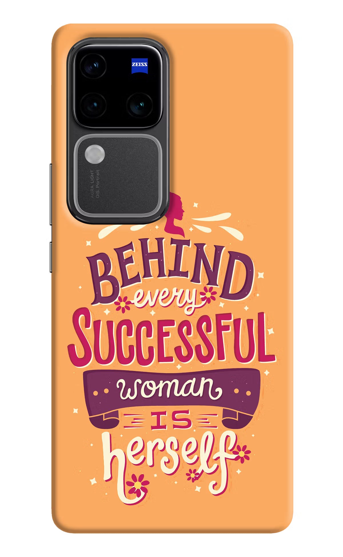 Behind Every Successful Woman There Is Herself Vivo V30 Pro 5G Hard Case Back Cover by Casekaro