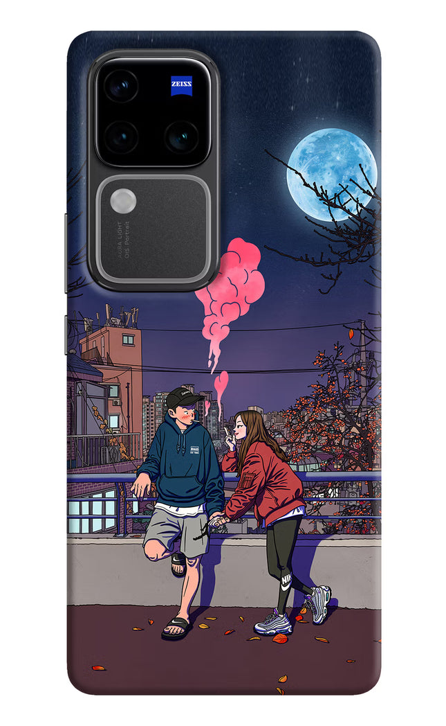 Chilling Couple Vivo V30 Pro 5G Hard Case Back Cover by Casekaro