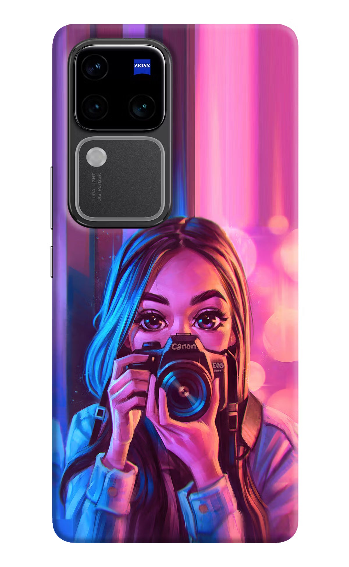 Girl Photographer Vivo V30 Pro 5G Hard Case Back Cover by Casekaro