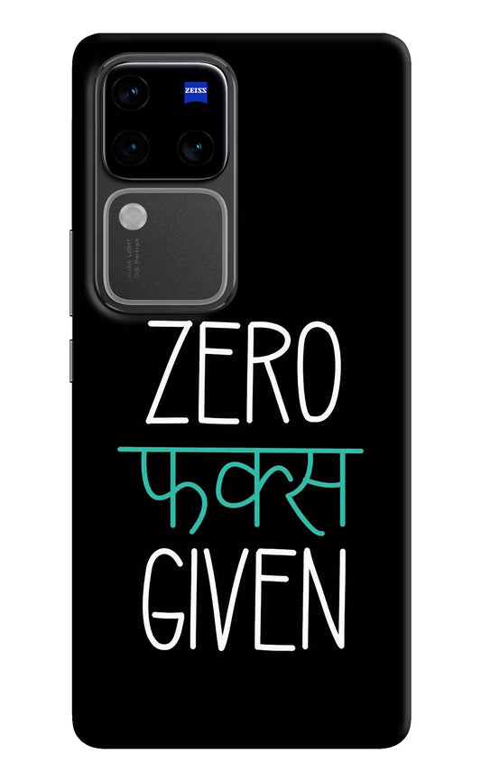 Zero Fucks Given Vivo V30 Pro 5G Hard Case Back Cover by Casekaro