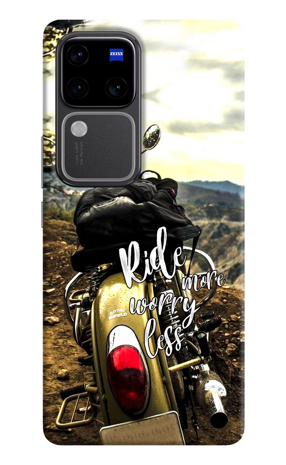 Ride More Worry Less Vivo V30 Pro 5G Hard Case Back Cover by Casekaro