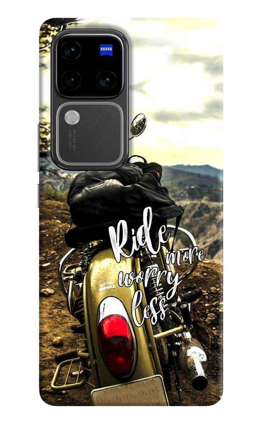 Ride More Worry Less Vivo V30 Pro 5G Hard Case Back Cover by Casekaro