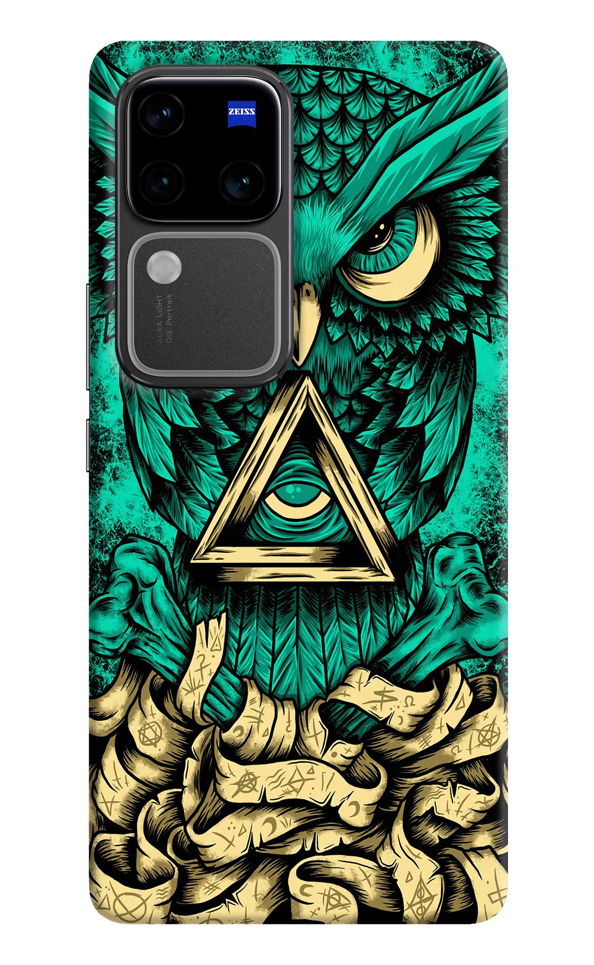 Green Owl Vivo V30 Pro 5G Hard Case Back Cover by Casekaro