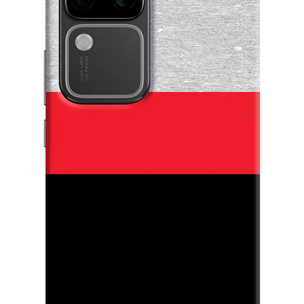 Tri Color Pattern Vivo V30 Pro 5G Hard Case Back Cover by Casekaro