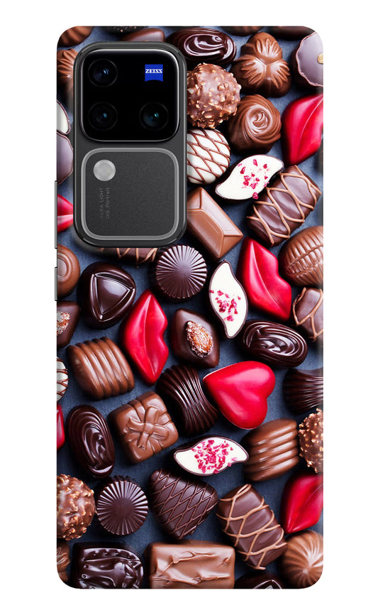 Chocolates Vivo V30 Pro 5G Hard Case Back Cover by Casekaro