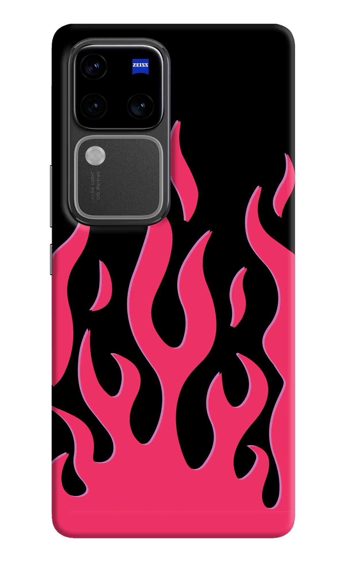 Fire Flames Vivo V30 Pro 5G Hard Case Back Cover by Casekaro