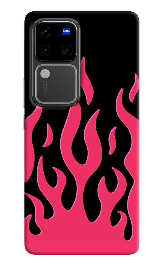 Fire Flames Vivo V30 Pro 5G Hard Case Back Cover by Casekaro