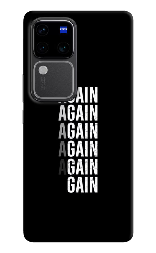 Again Again Gain Vivo V30 Pro 5G Hard Case Back Cover by Casekaro