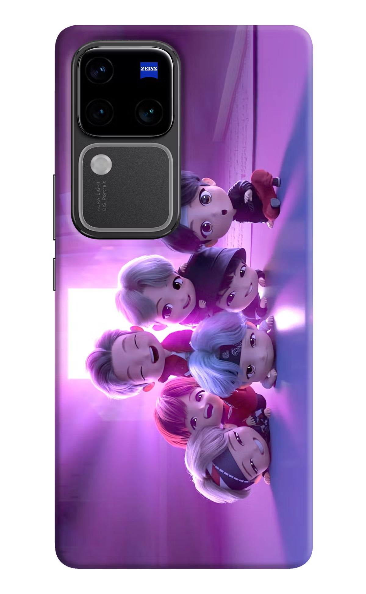 BTS Chibi Vivo V30 Pro 5G Hard Case Back Cover by Casekaro