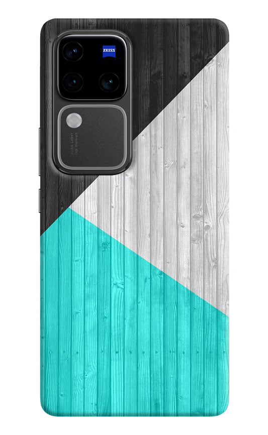 Wooden Abstract Vivo V30 Pro 5G Hard Case Back Cover by Casekaro