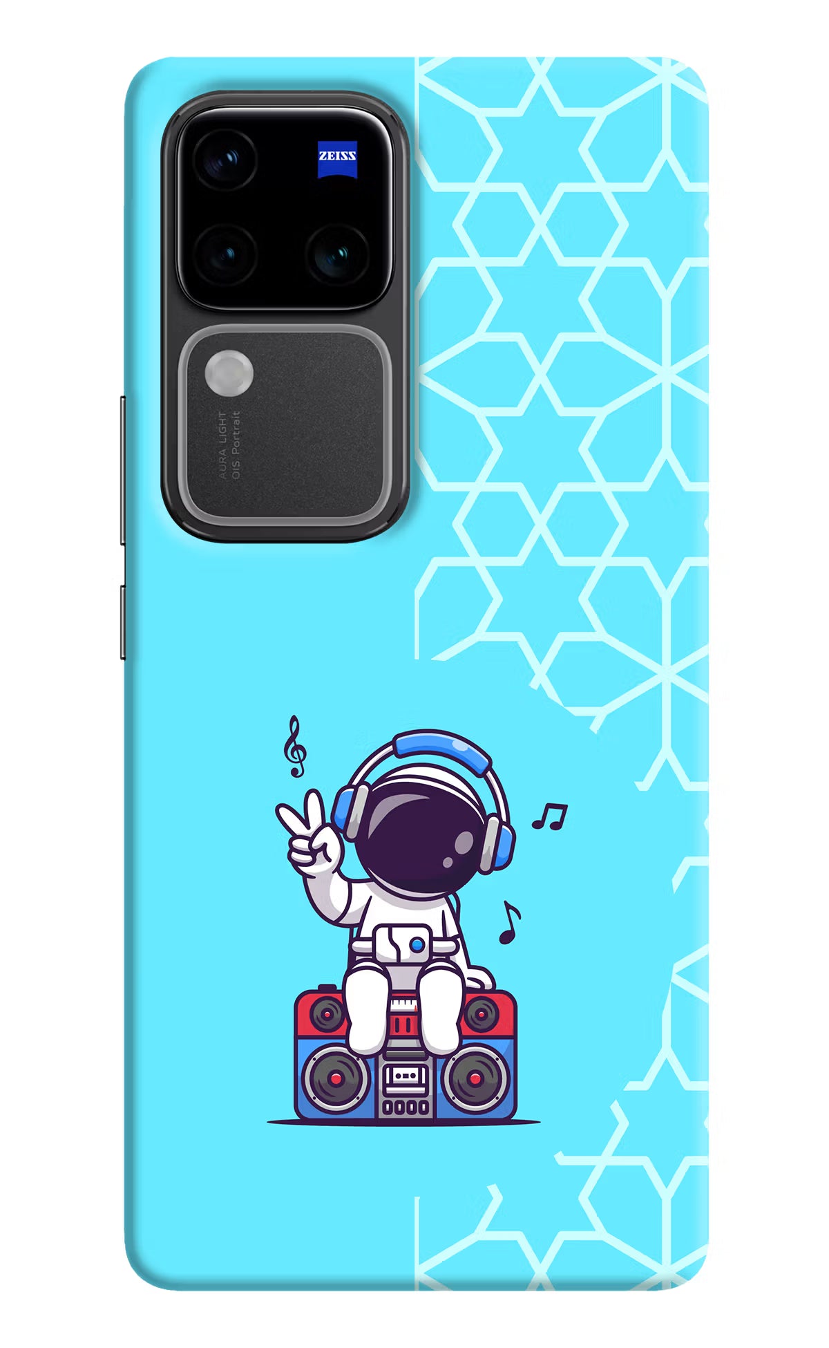 Cute Astronaut Chilling Vivo V30 Pro 5G Hard Case Back Cover by Casekaro