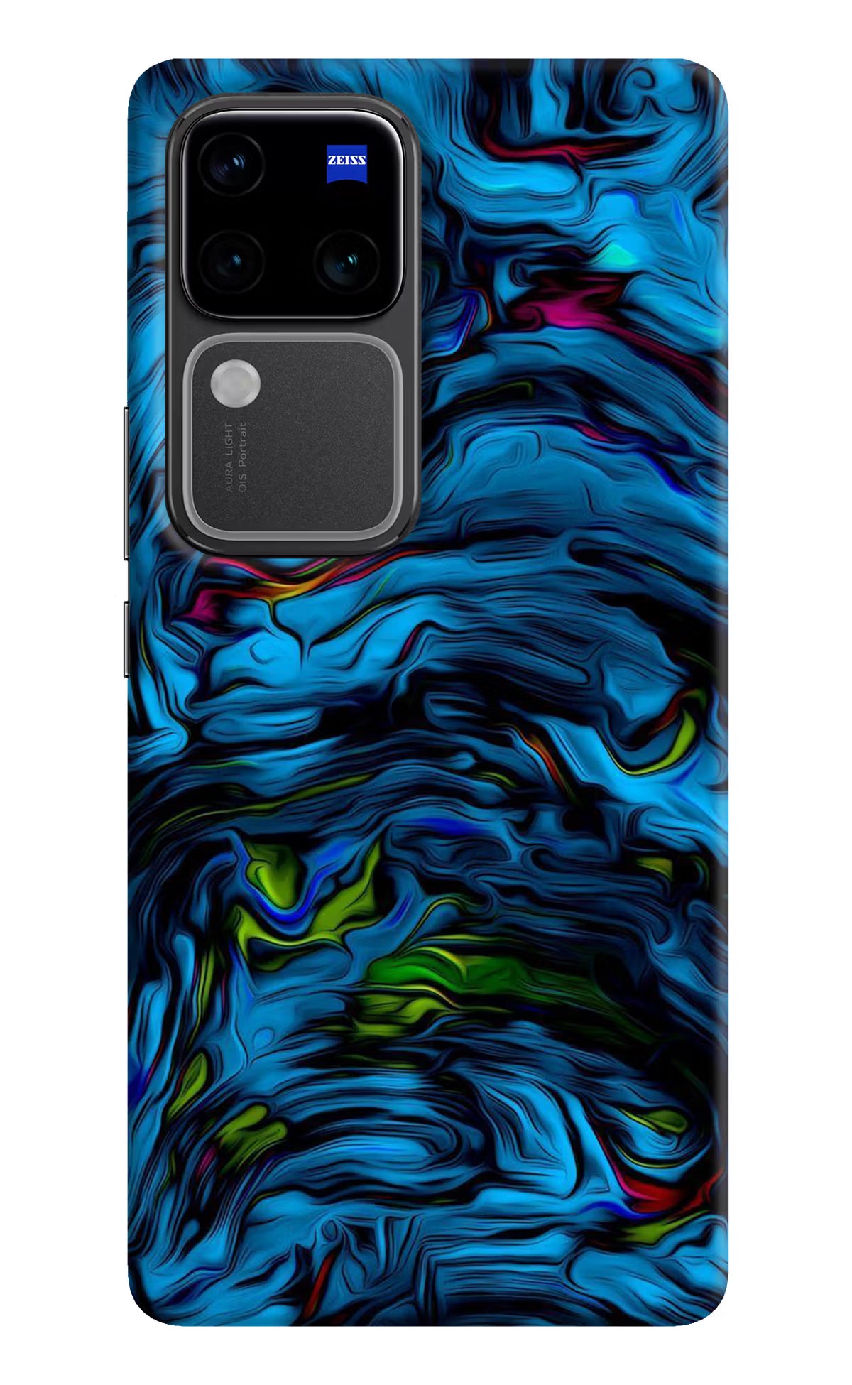 Dark Blue Abstract Vivo V30 Pro 5G Hard Case Back Cover by Casekaro