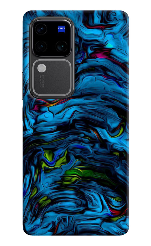 Dark Blue Abstract Vivo V30 Pro 5G Hard Case Back Cover by Casekaro