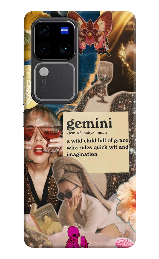 Gemini Zodiac Vivo V30 Pro 5G Hard Case Back Cover by Casekaro