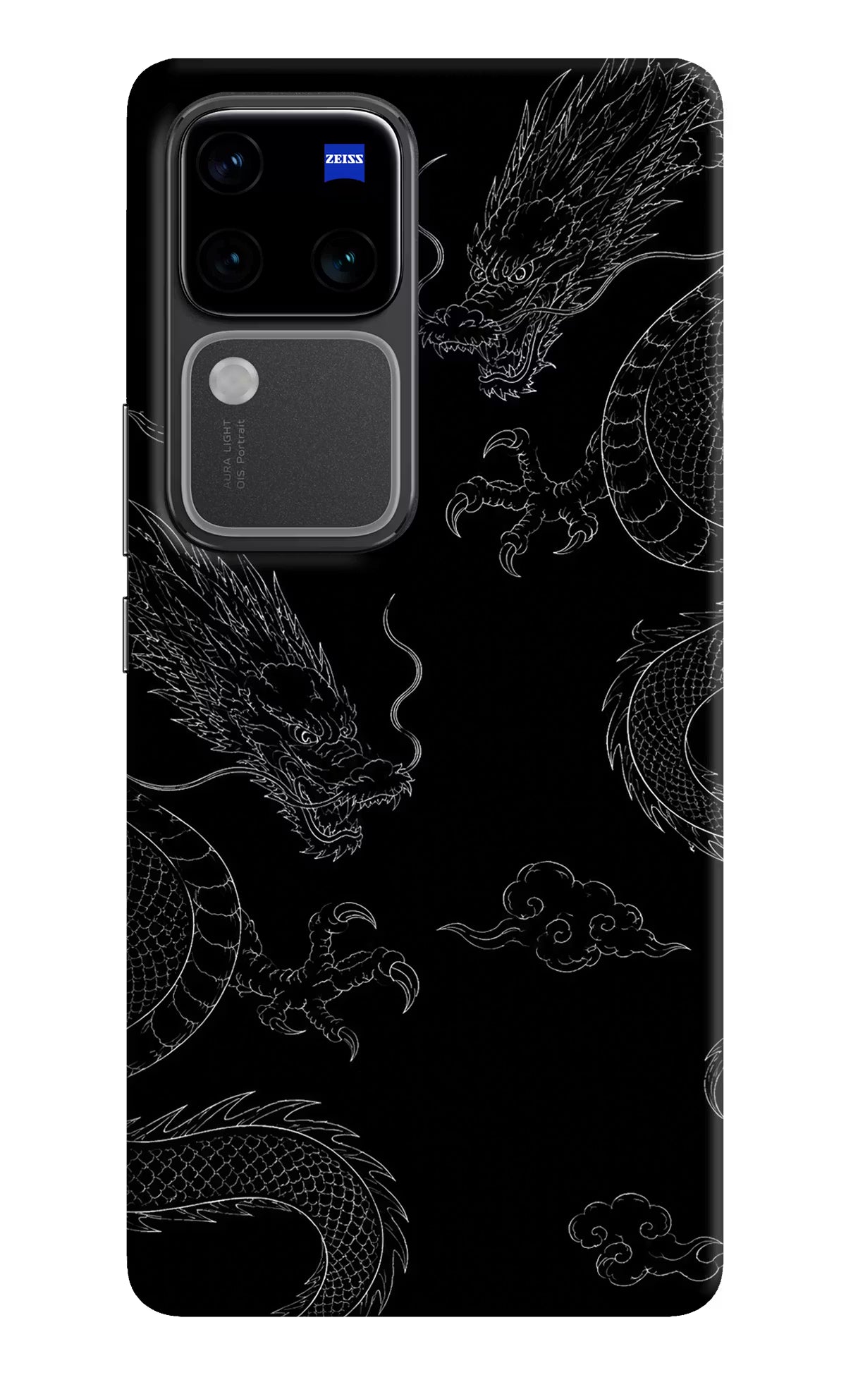 Twin Dragons Vivo V30 Pro 5G Hard Case Back Cover by Casekaro