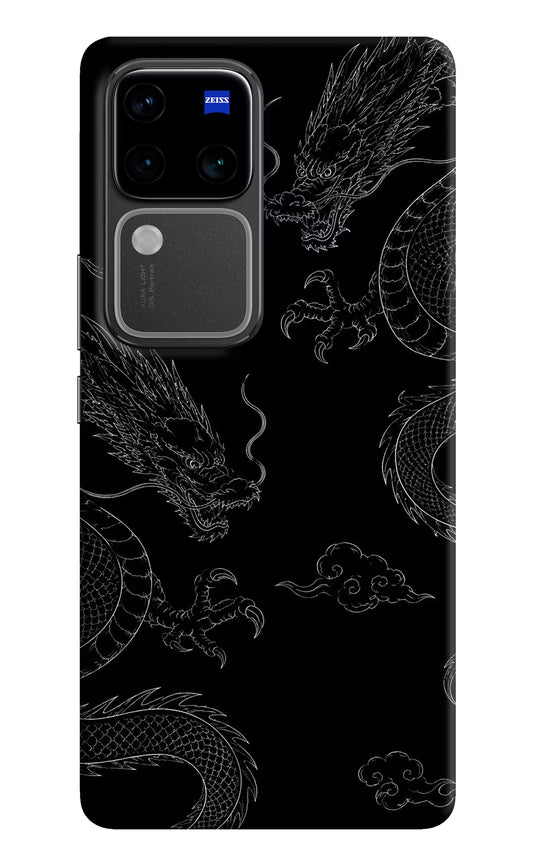 Twin Dragons Vivo V30 Pro 5G Hard Case Back Cover by Casekaro