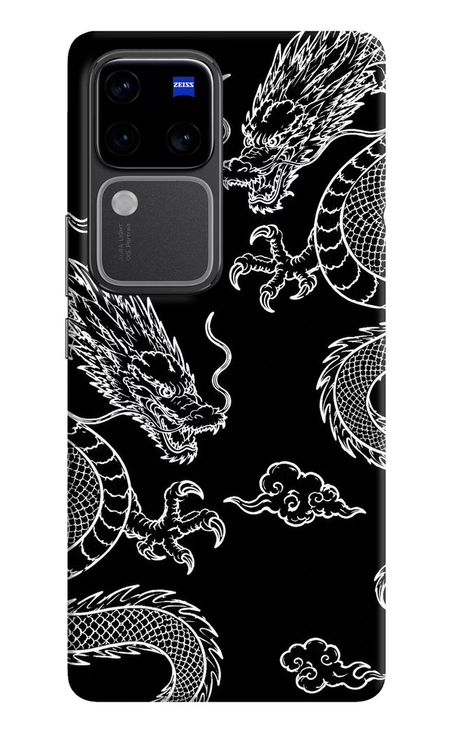 Twin Dragons Vivo V30 Pro 5G Hard Case Back Cover by Casekaro