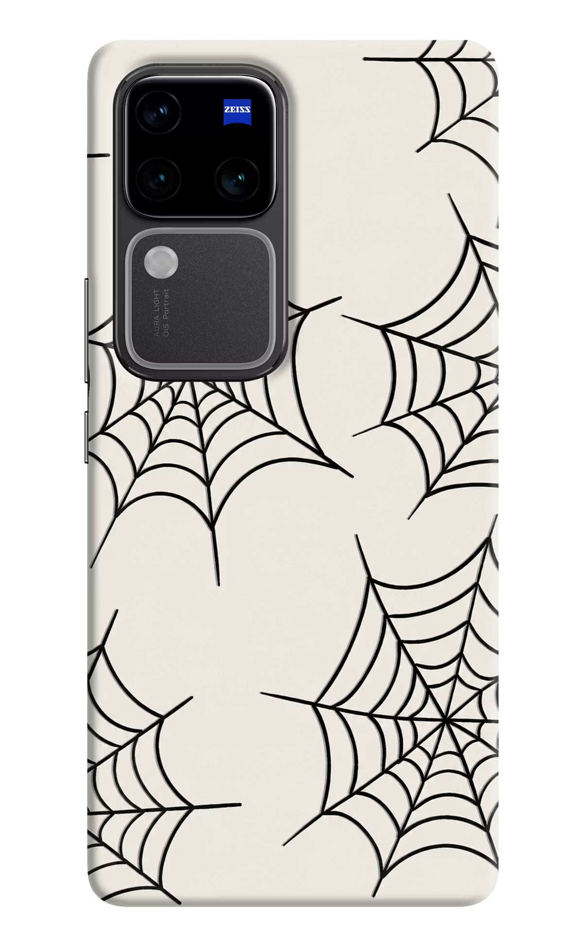 Spider Web Vivo V30 Pro 5G Hard Case Back Cover by Casekaro