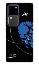 Love Orbit Vivo V30 Pro 5G Hard Case Back Cover by Casekaro