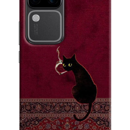 Midnight Cat Vivo V30 Pro 5G Hard Case Back Cover by Casekaro