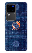 Koi Blue Vivo V30 Pro 5G Back Cover
