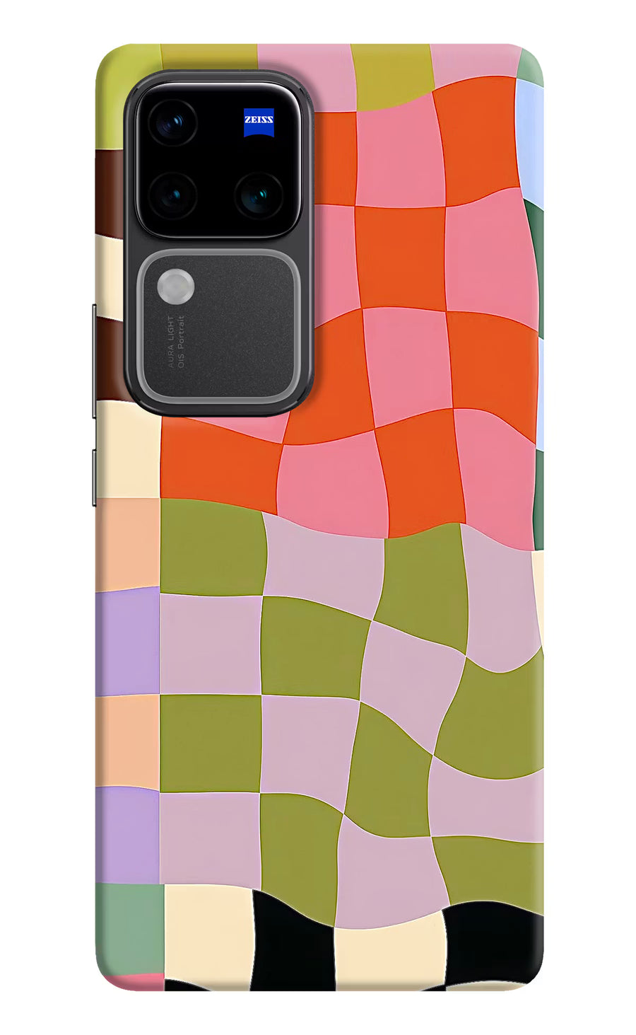 Wavy Grid Vivo V30 Pro 5G Back Cover, Hard case