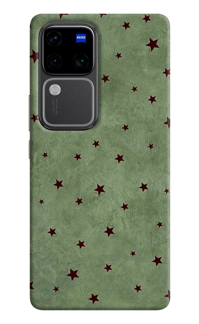 Green Stars Vivo V30 Pro 5G Hard Case Back Cover by Casekaro