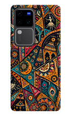 Folk Print Vivo V30 Pro 5G Hard Case Back Cover by Casekaro