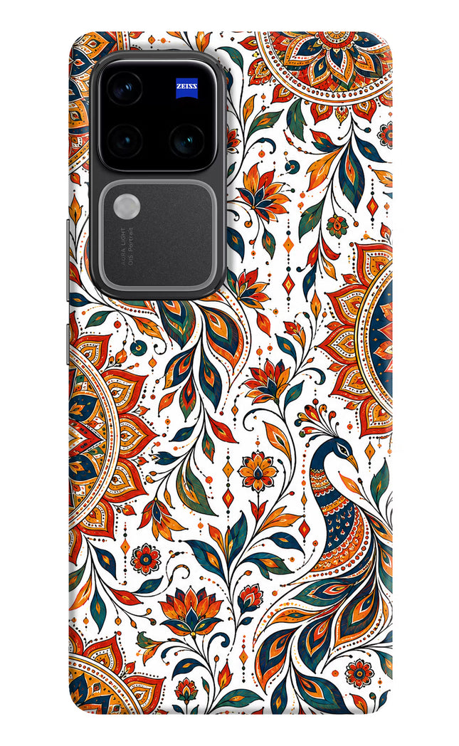 White Mayura Vivo V30 Pro 5G Hard Case Back Cover by Casekaro