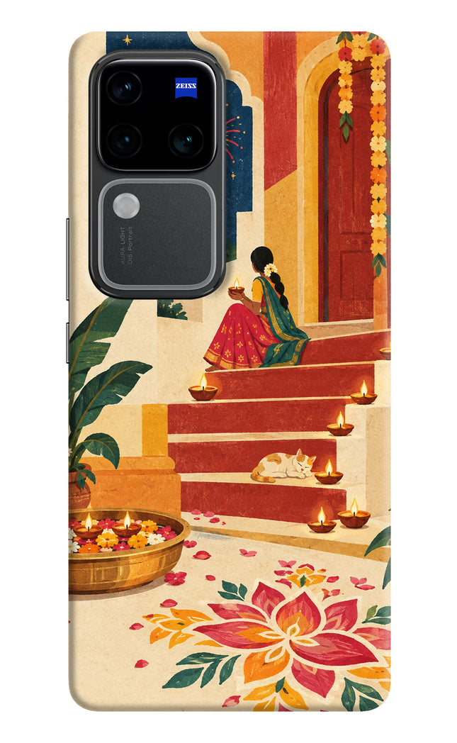 Diwali Rangoli Vivo V30 Pro 5G Hard Case Back Cover by Casekaro