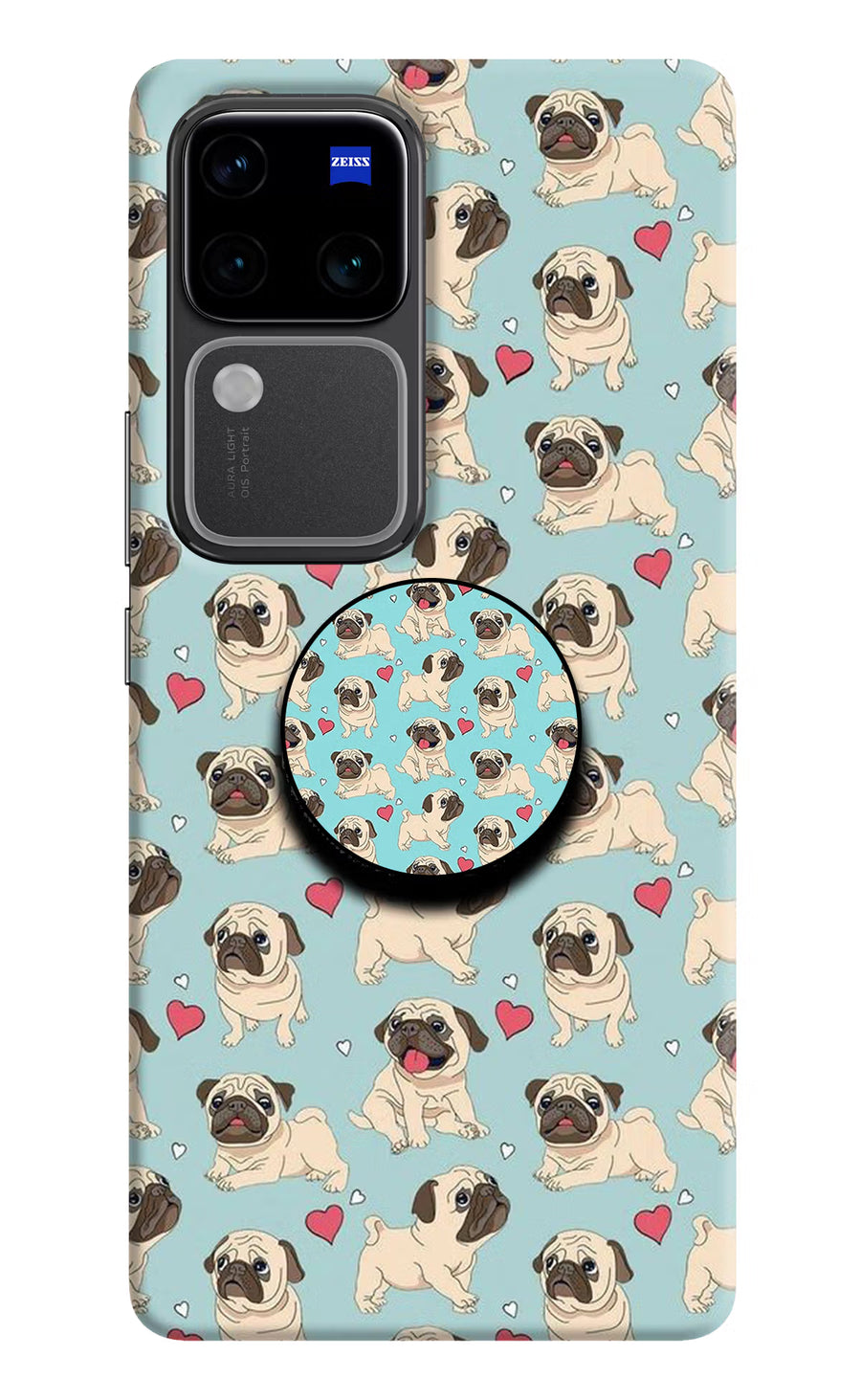 Pug Dog Vivo V30 Pro 5G Pop Case, Hard case