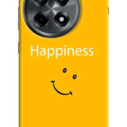 Happiness With Smiley OnePlus 12R Hard Case Back Cover by Casekaro