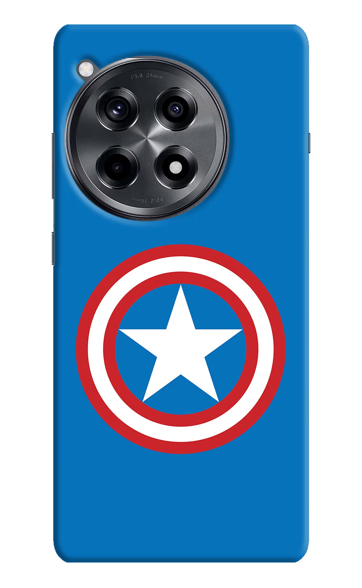 Captain America Logo OnePlus 12R Hard Case Back Cover by Casekaro