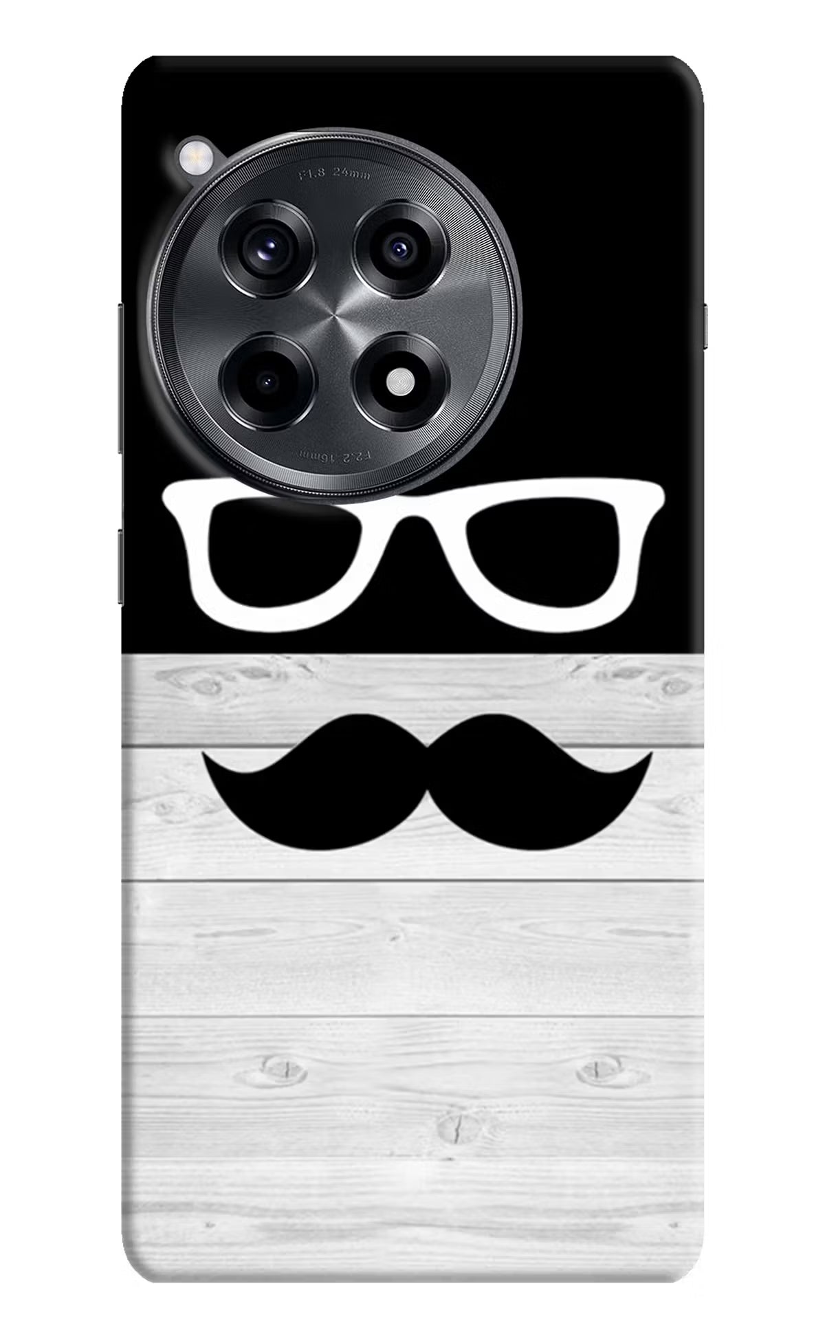 Mustache OnePlus 12R Hard Case Back Cover by Casekaro