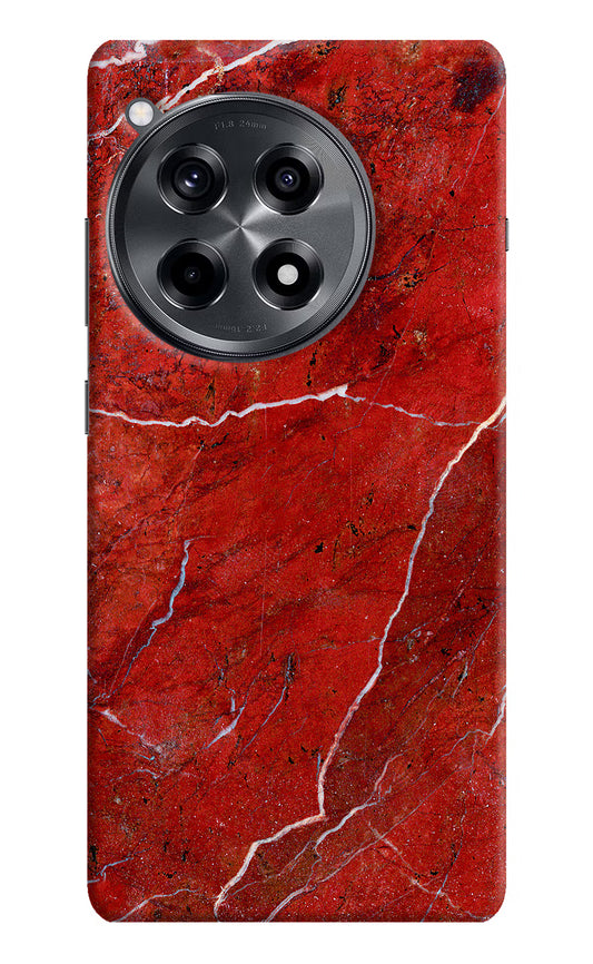 Red Marble Design OnePlus 12R Hard Case Back Cover by Casekaro