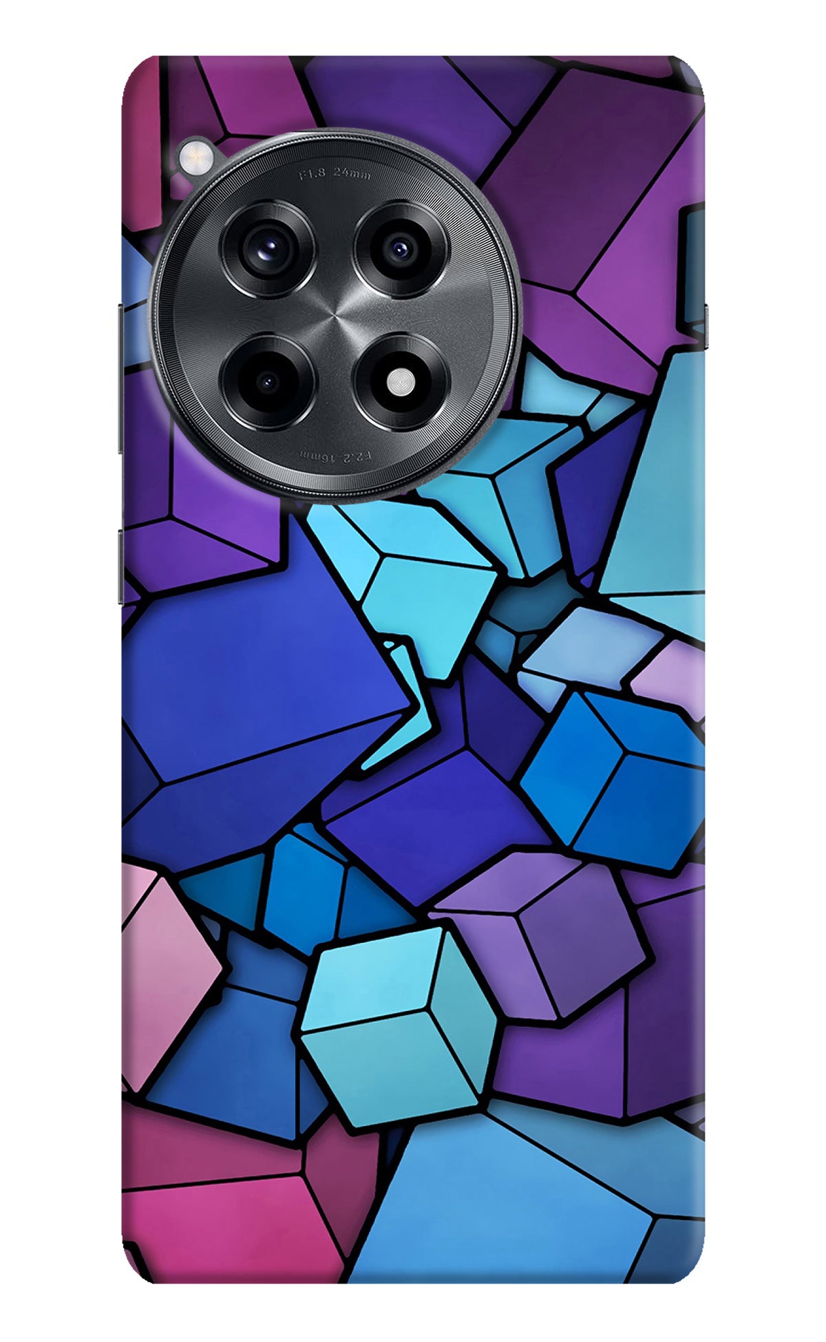 Cubic Abstract OnePlus 12R Back Cover