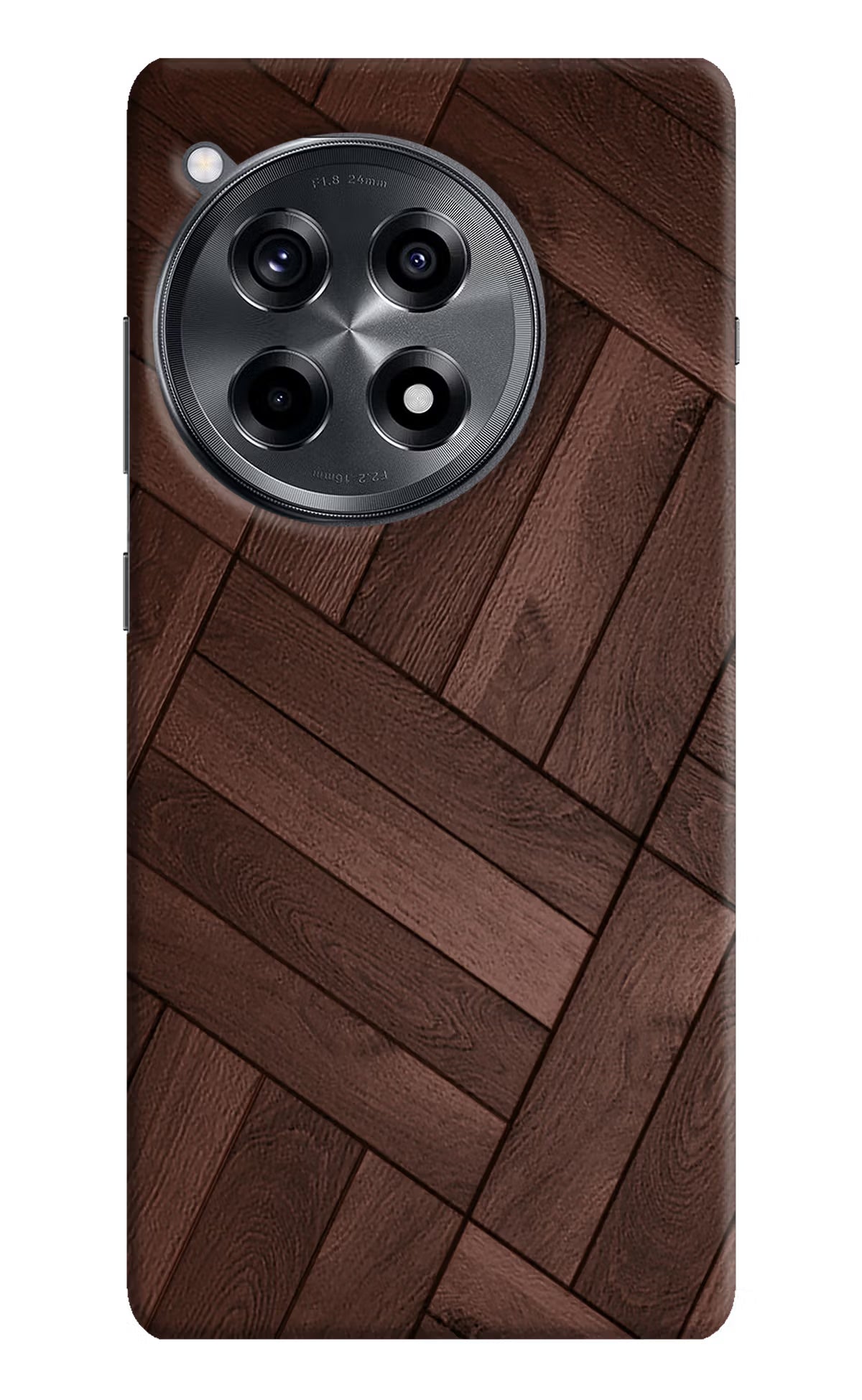 Wooden Texture Design OnePlus 12R Hard Case Back Cover by Casekaro