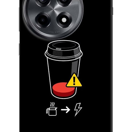 Coffee OnePlus 12R Hard Case Back Cover by Casekaro