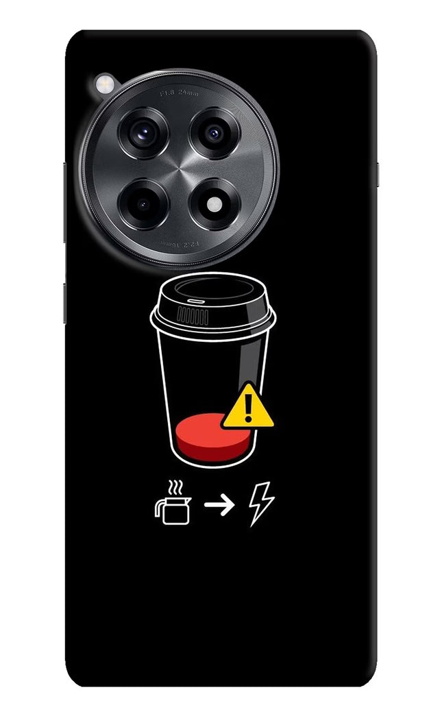 Coffee OnePlus 12R Hard Case Back Cover by Casekaro