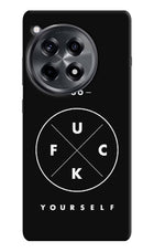 Go Fuck Yourself OnePlus 12R Hard Case Back Cover by Casekaro