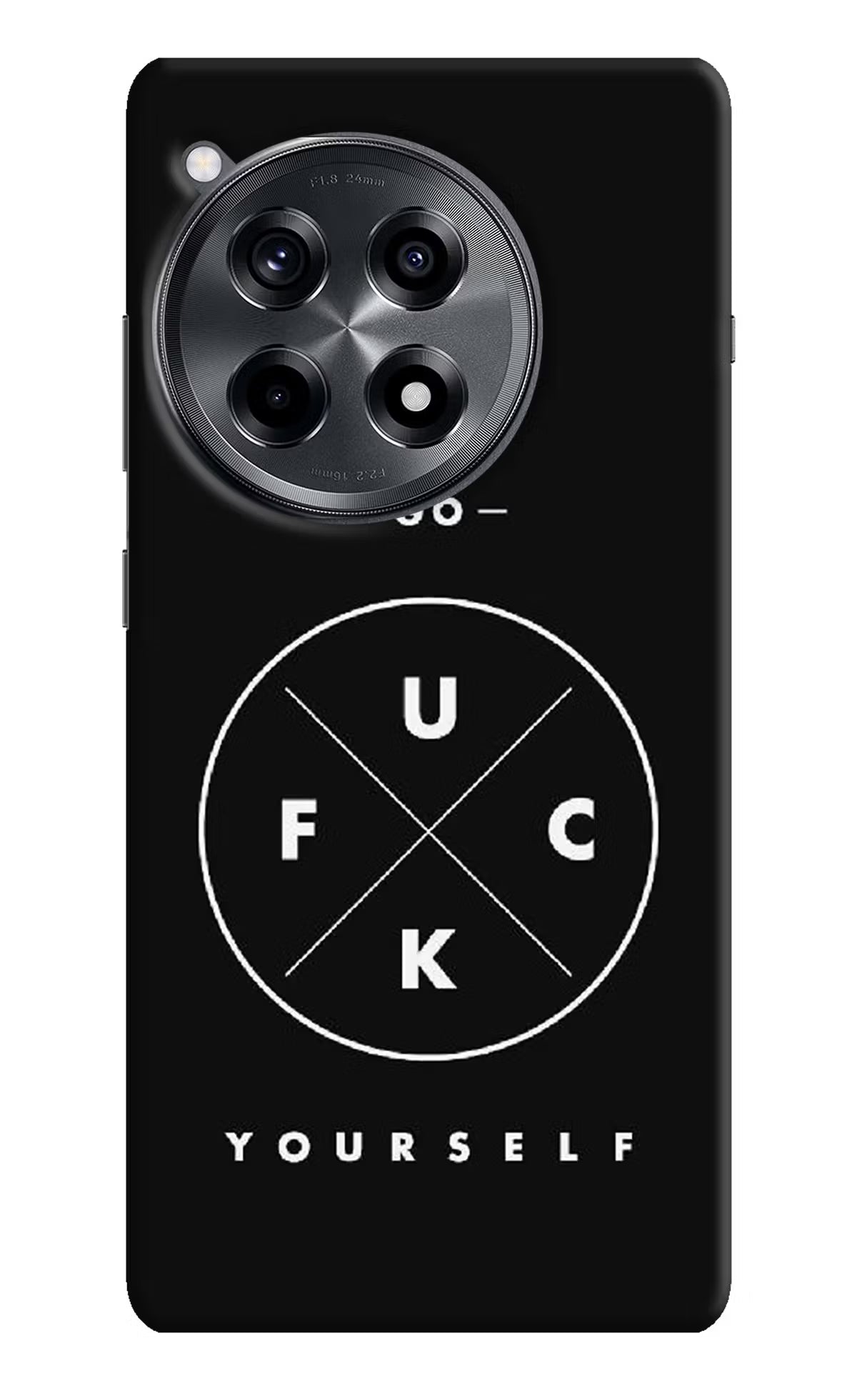 Go Fuck Yourself OnePlus 12R Hard Case Back Cover by Casekaro