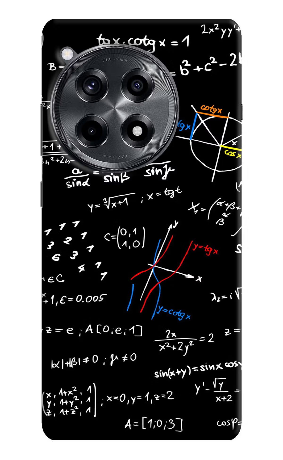 Mathematics Formula OnePlus 12R Hard Case Back Cover by Casekaro